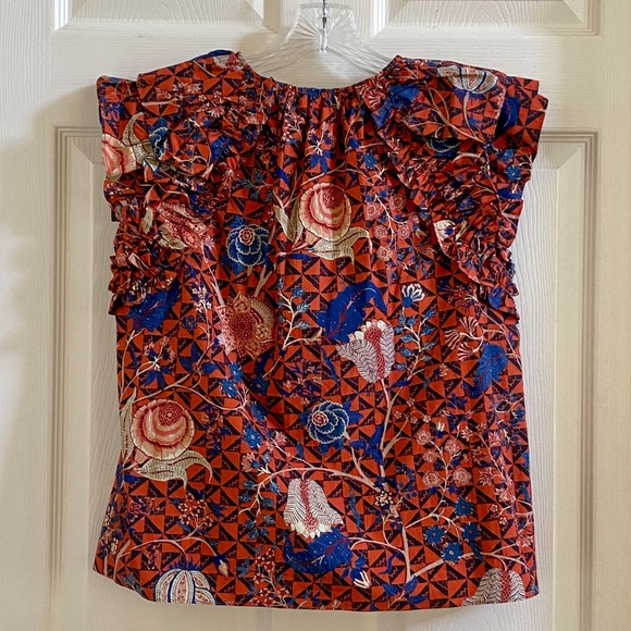 Ulla Johnson Liv Hibiscus Floral Print Top Blouse NWT US4 - Picture 10 of 10